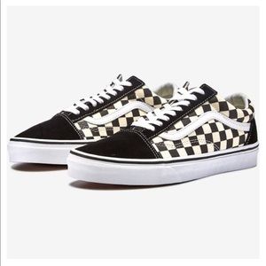Old school black and white checkered vans